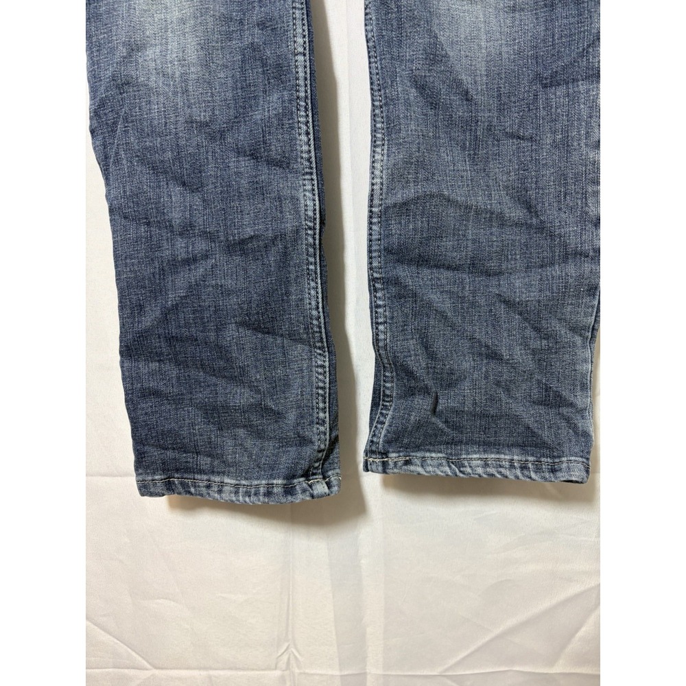 Women's Wranglers Jeans Straight Leg Cowgirl Preppy 11x32 1009MWTMS Spandex - Picture 2 of 15
